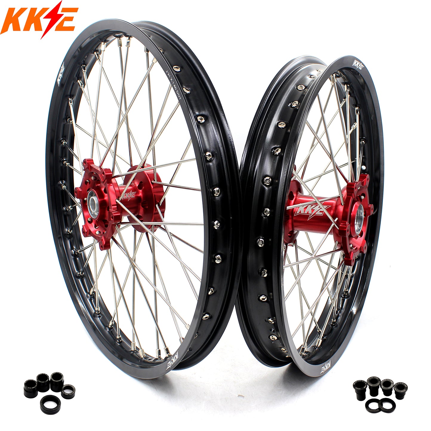 KKE 21"×1.6 / 19"×2.15 MX Rims For SUZUKI RM125 1996-2007 RM250 1996-2008