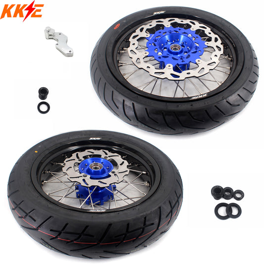 US Pre-order KKE 3.5/4.25*17inch Cush Drive Supermoto Wheels Tires For SUZUKI DR650SE 1996-2021