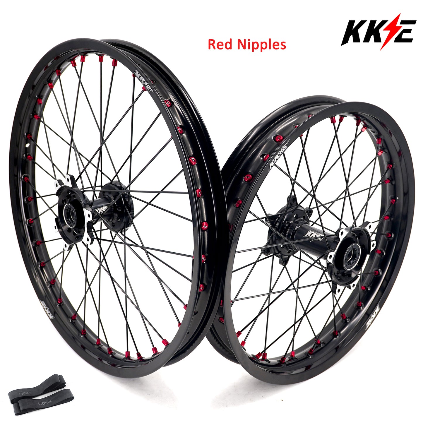 KKE Factory Stock KKE 21" & 18" E-Bike Spoke Wheels Rims Fit SurRon Ultra Bee 2023-2025 Different Color Combo Available