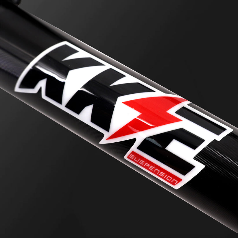 Custom order of 4 set of kke suspension fork decals for surron