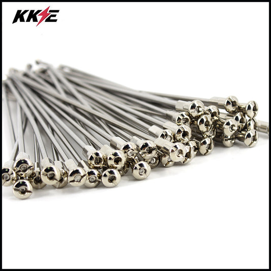 KKE 1.6*21 OEM Size Front Stainless Steel Spoke Set for HONDA CRF250R CRF250X CRF450R CRF450X Silver