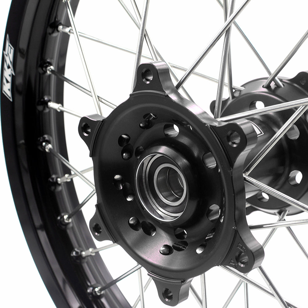 KKE 21 & 18 Enduro Wheels Rims for Husqvarna TE TC FE FC SMR TXC 2000-2013 Red Hubs