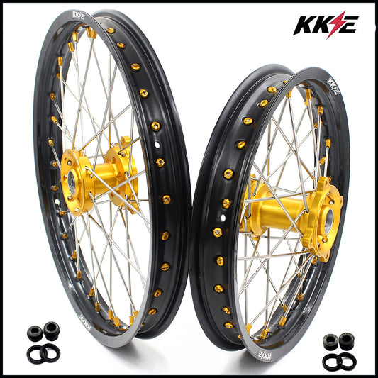 KKE 17/14 RM80 1993-2001 RM85 2002-2023 For SUZUKI Kid's Small Wheels Rims Gold Nipples