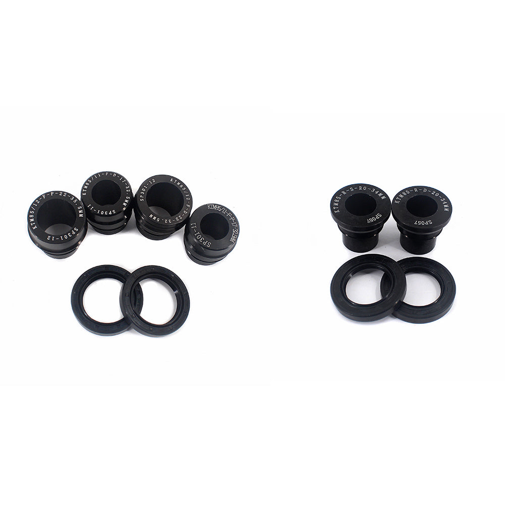 KKE replacement black front & Rear seals spacer kit for KTM SX85 2003-2025