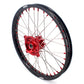 KKE 21" 18" OEM Size Motorcycle Alloy Wheels Rims Compatible with HONDA XR650L 1993-2024 Red Nipples