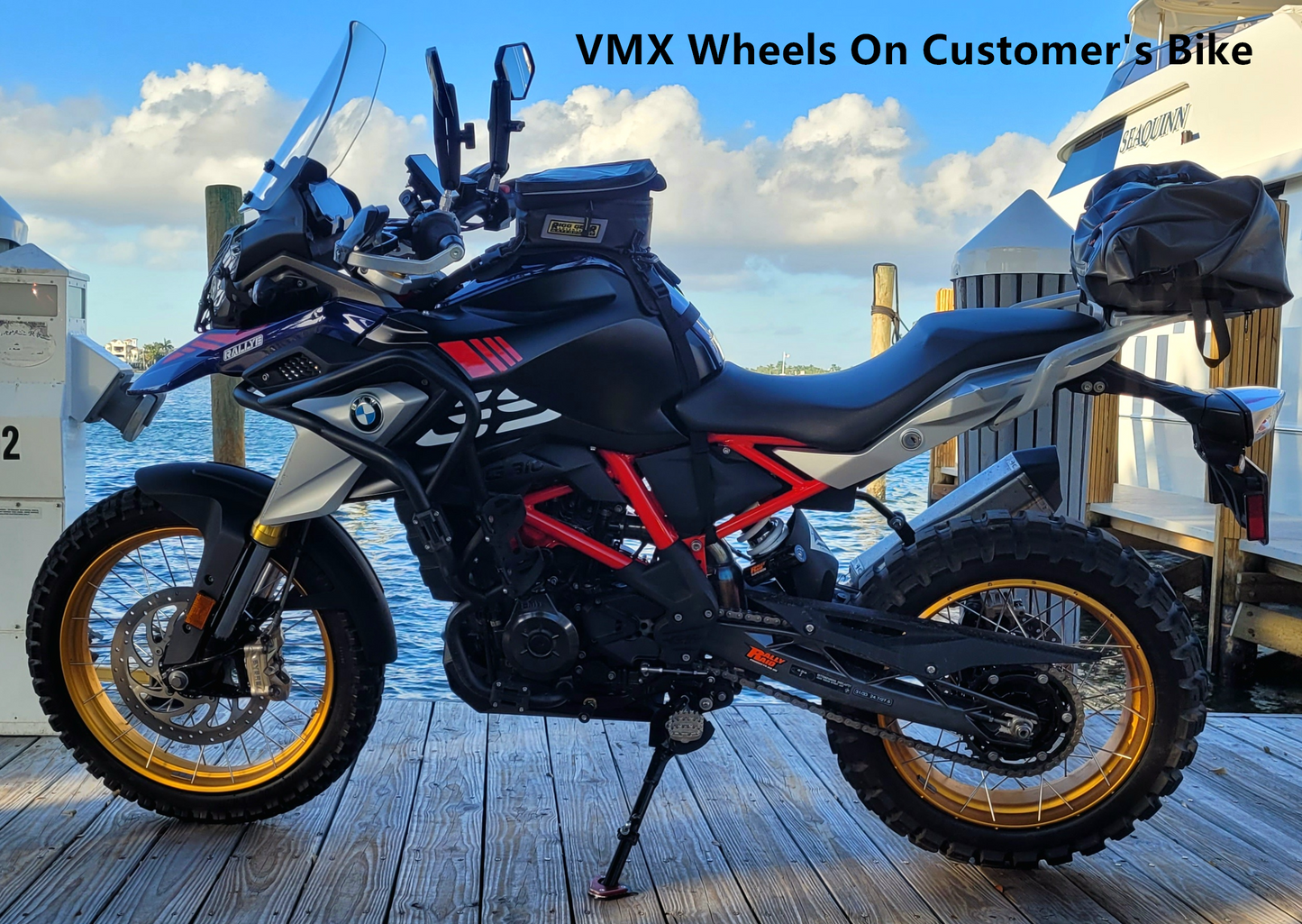 VMX-Racing Fit For BMW G310GS 2016-2024 CUSH Drive Tubeless Spokes Wheels 19in. & 17in. GLM Rims