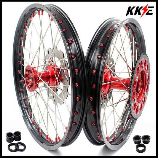 KKE Motorcycle 21" 18" or 21" 19" Enduro Spoked Wheels For HONDA XR650R 2000-2008