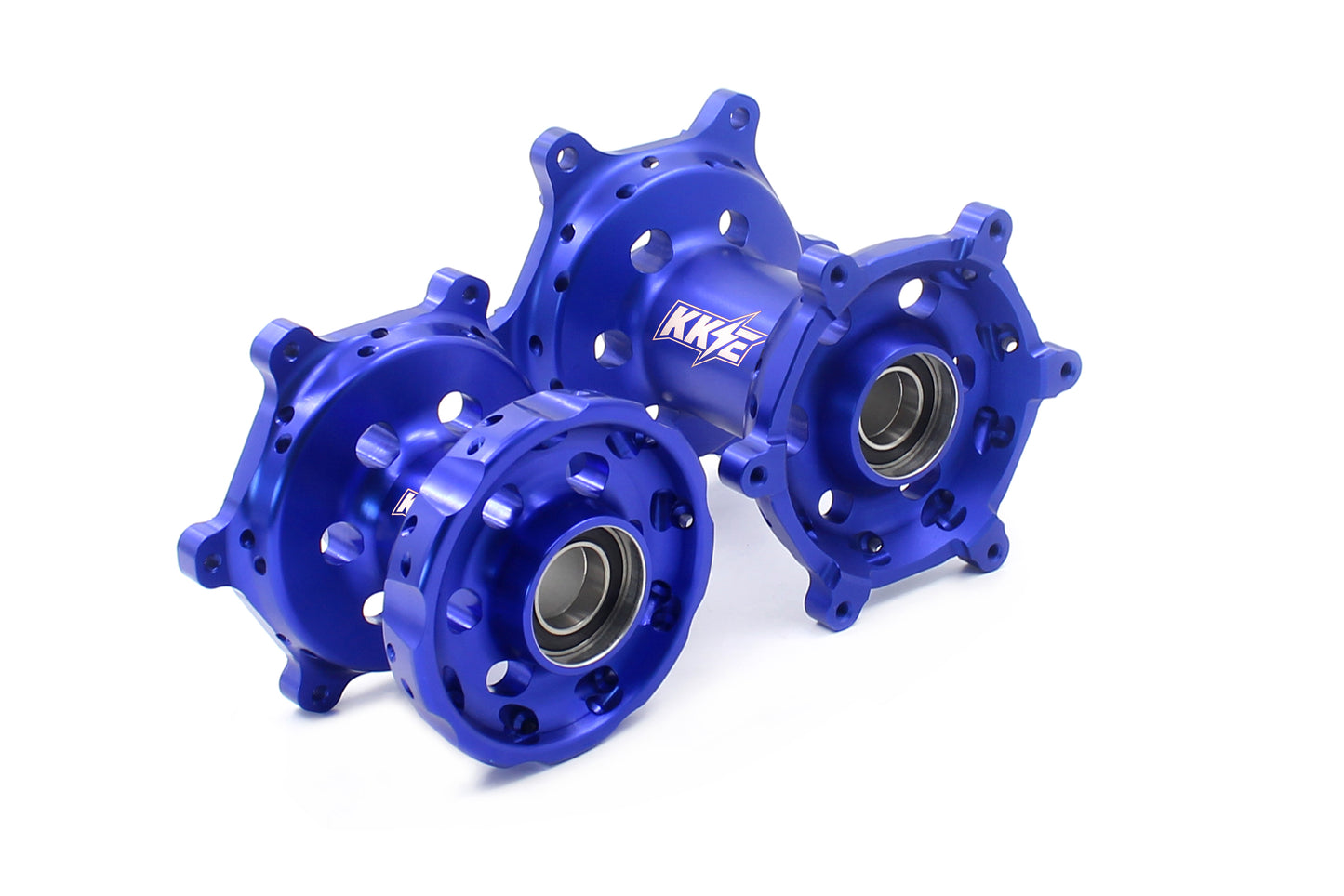 KKE Replacement Blue Wheel Hub Set For Yamaha YZ125 YZ250 YZ250F YZ450F 2024