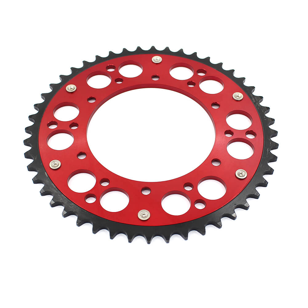 KKE REAR HYBRID BILLET 44T/48T/49T/50T/51T RED FOR SUZUKI RMZ250 07-19 RMZ450 05-19 - KKE Racing