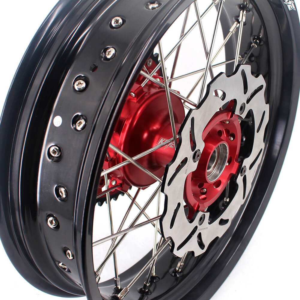 KKE 4.25*17inch Cush Drive Supermoto Rear Wheel for Honda XR400R 1996-2004 XR600R 1991-2000