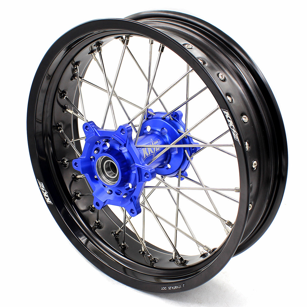 KKE 3.5/4.25 SPOKED SUPERMOTO WHEELS SET FOR KTM EXC EXCF XCW XCF SXF SX 125-530 03-19 - KKE Racing