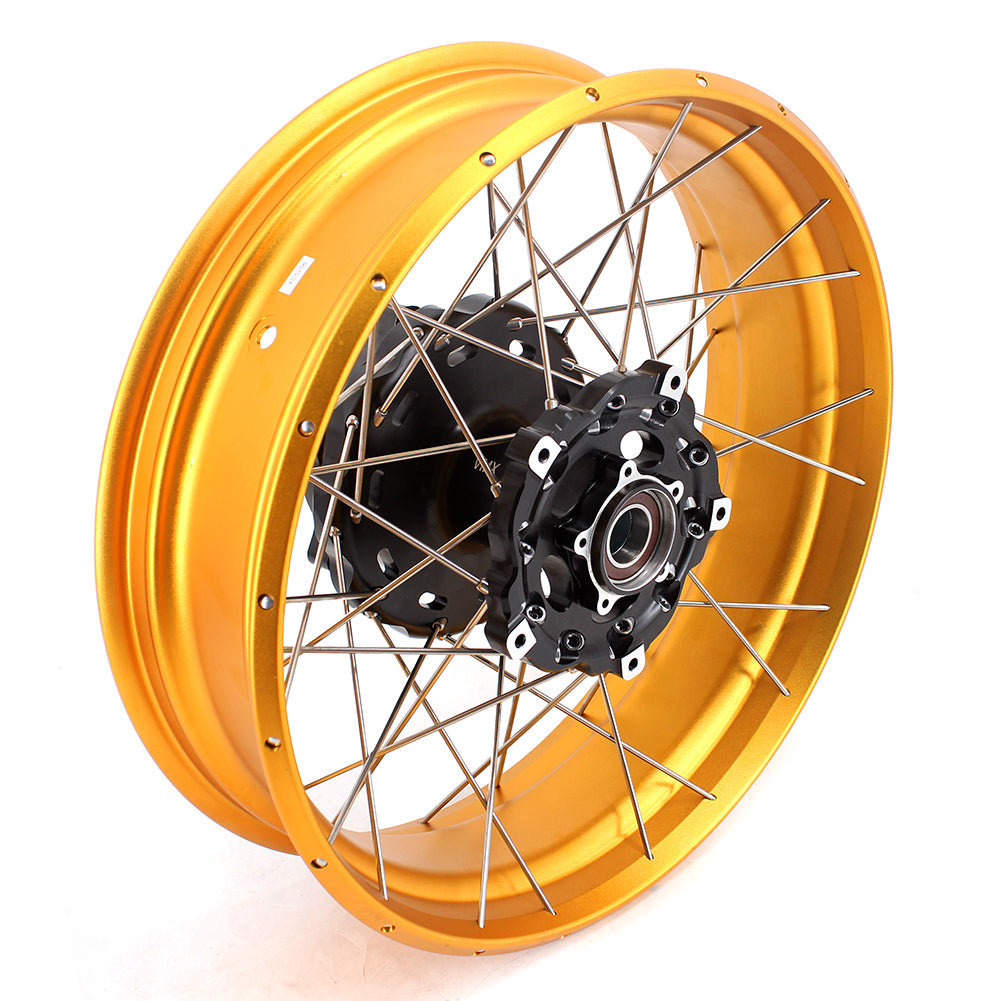 VMX-Racing 19in. 17in. Tubeless Wheels Fit For BMW F750GS 2019-2023 Gold GLM Riims