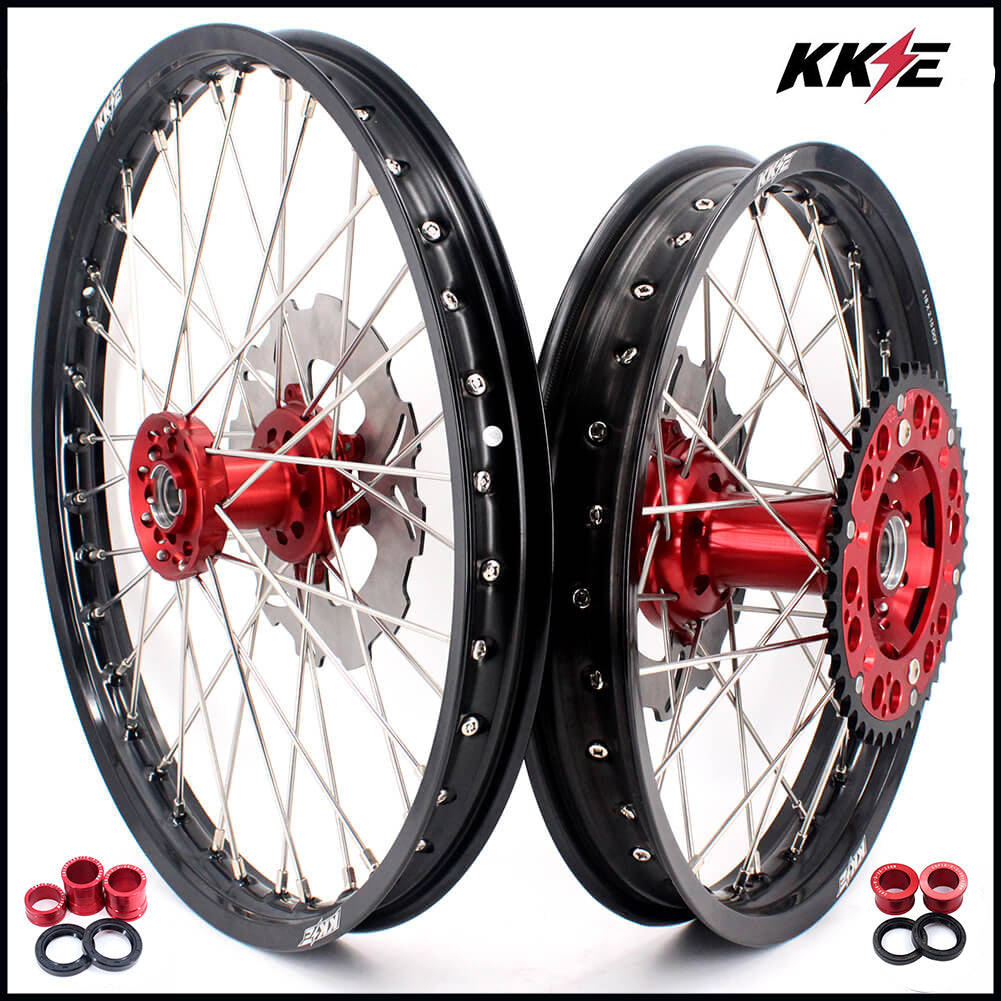 KKE 21" 18" or 21" 19" Alloy Wheels Rims For HONDA CR125R CR250R CRF250R CRF450R