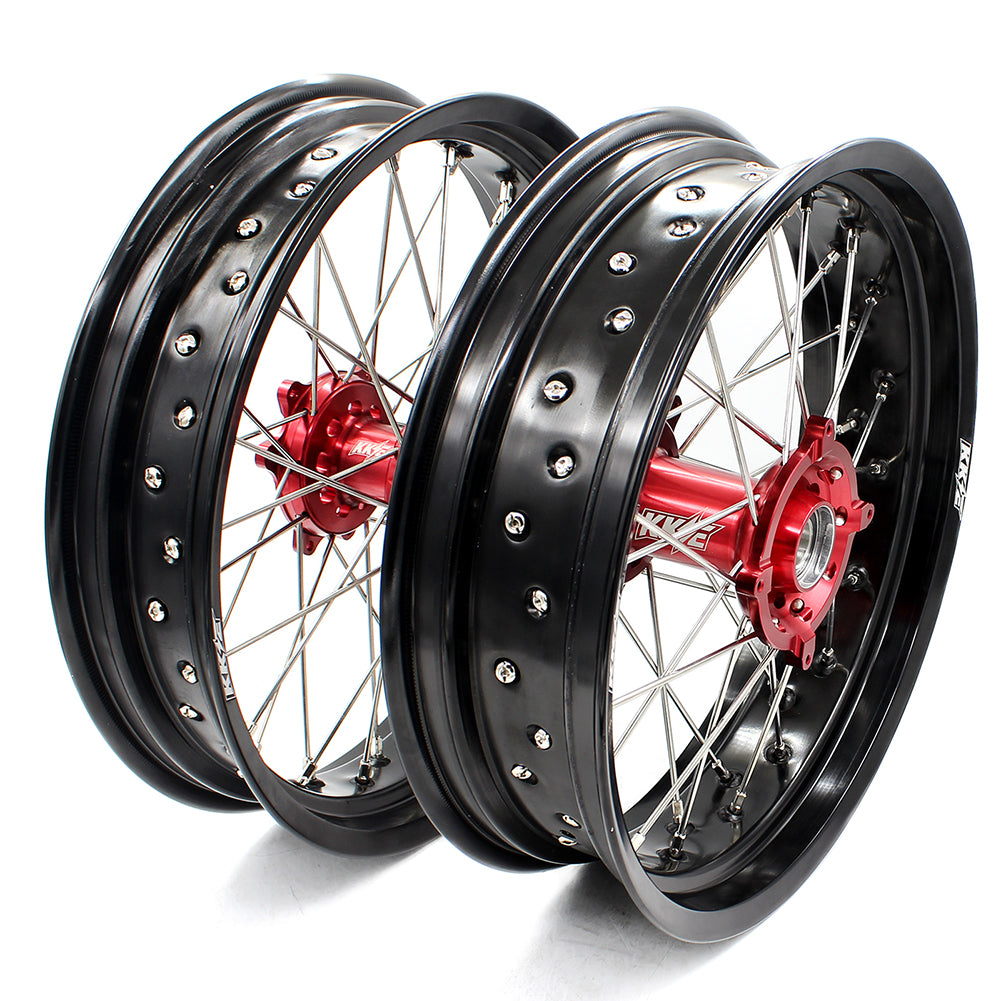 KKE 3.5 & 4.25 Supermoto Wheels for Honda CRF250R 2014-2024 CRF450R 2013-2024 CRF450X 2019-2024