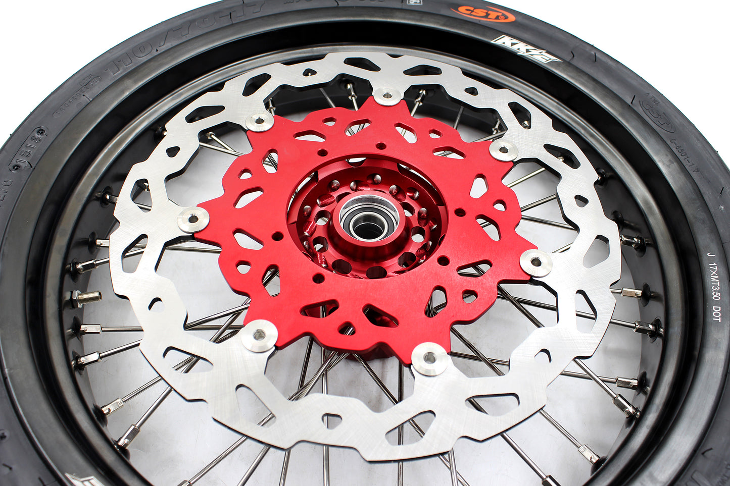 KKE 3.5 & 4.25*17inch Supermoto Wheels CST Tires For HONDA CRF450L 2019-2021 CRF450RL 2021-2025
