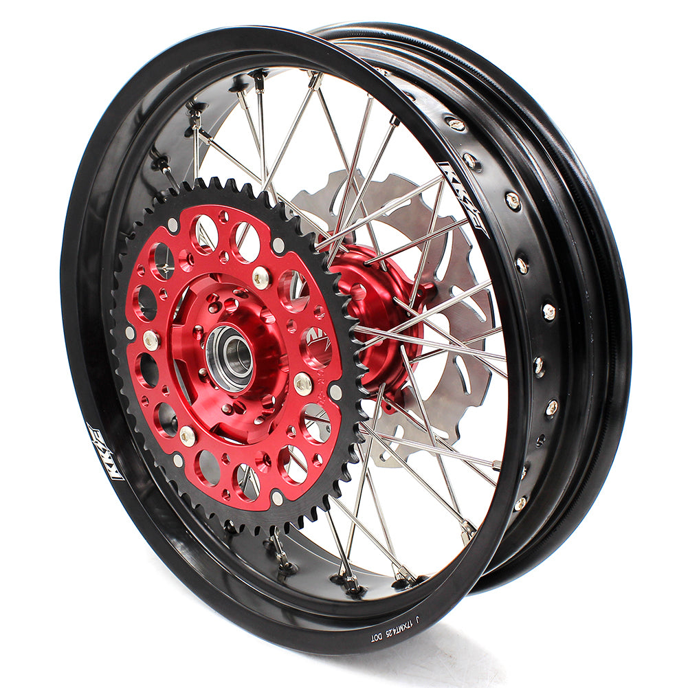 KKE 3.5*16.5 & 5.0*17 Supermoto Wheels Set for Honda CRF250R 2014-2025 CRF450R 2013-2025