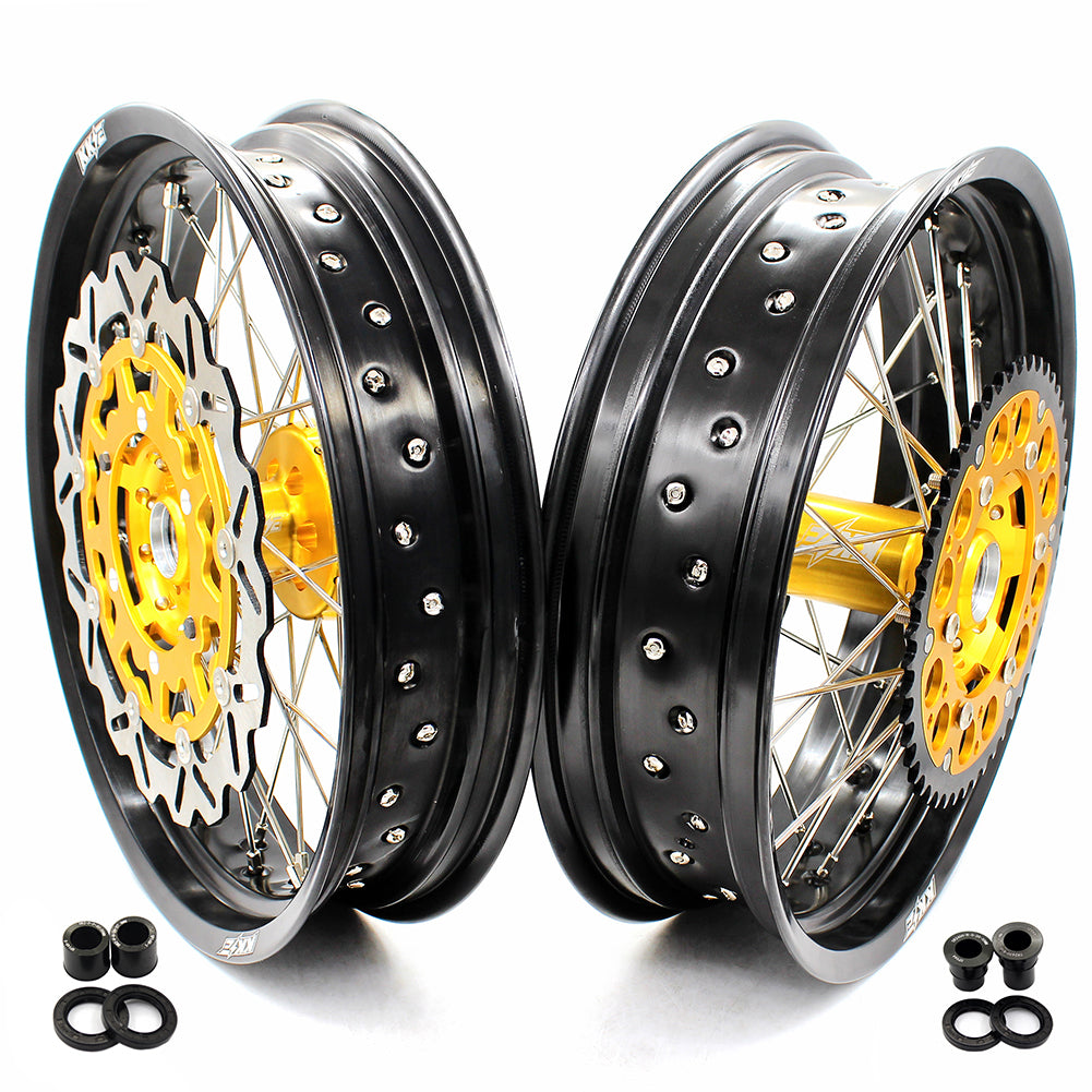 KKE 3.5/4.25*17inch Supermoto Wheels For SUZUKI DRZ400 DRZ400E DRZ400S