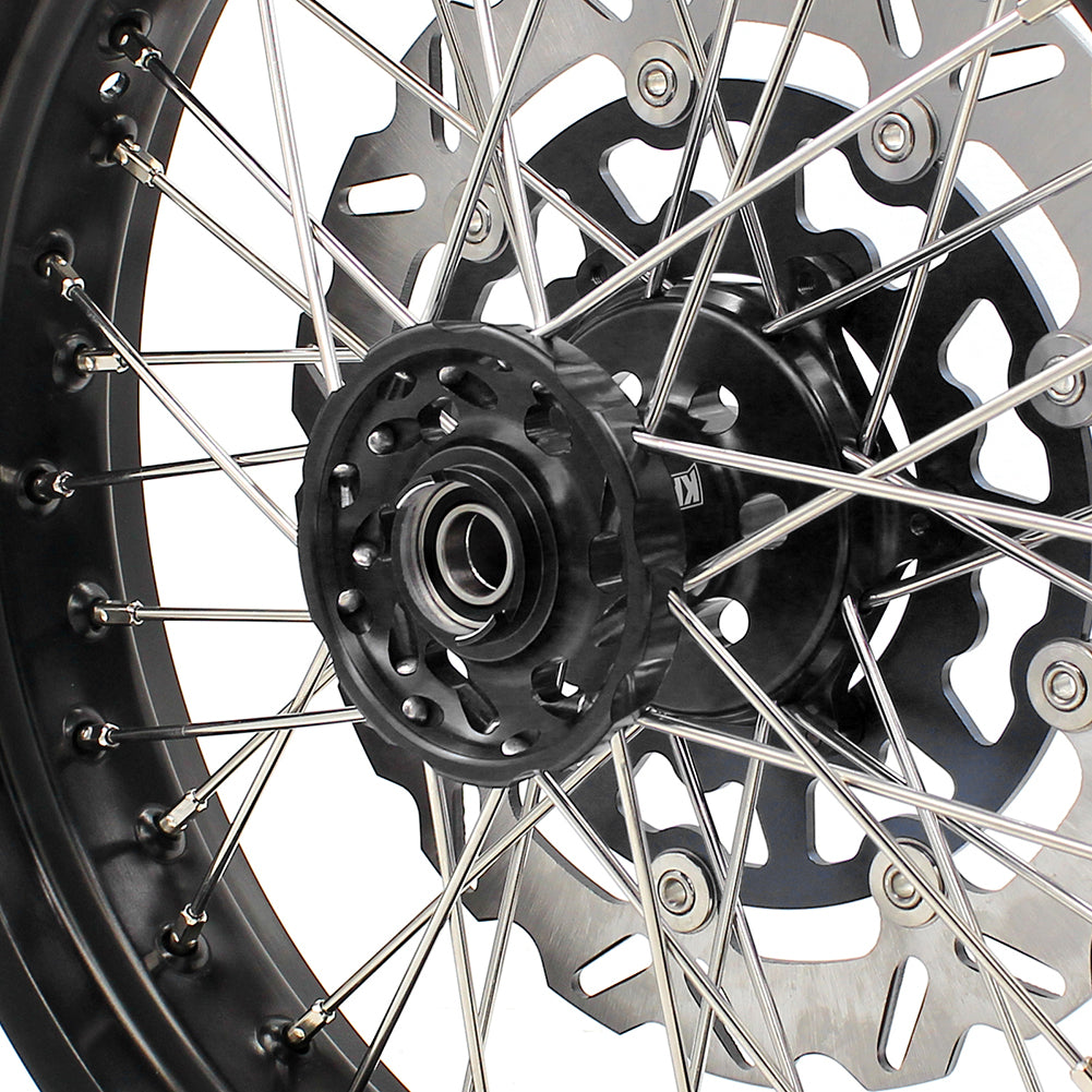KKE 3.5/4.25*17inch Supermoto Wheels Rims For SUZUKI DRZ400 DRZ400E DRZ400S