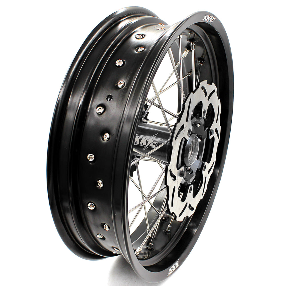 KKE 3.5/4.25*17inch Supermoto Wheels Rims For SUZUKI DRZ400SM With Disc