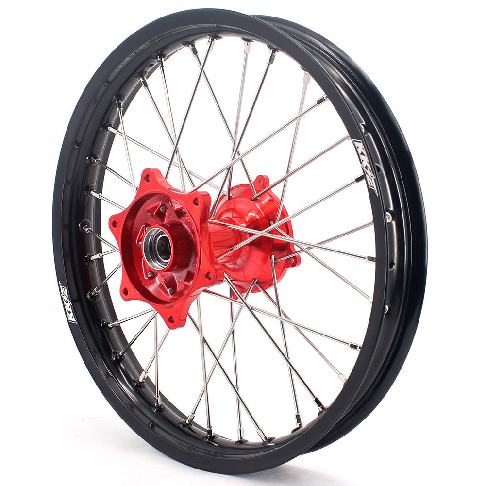 KKE 21 & 18 Casting Enduro Wheels for Honda CRF250R 04-13 CRF450R 02-12 Red