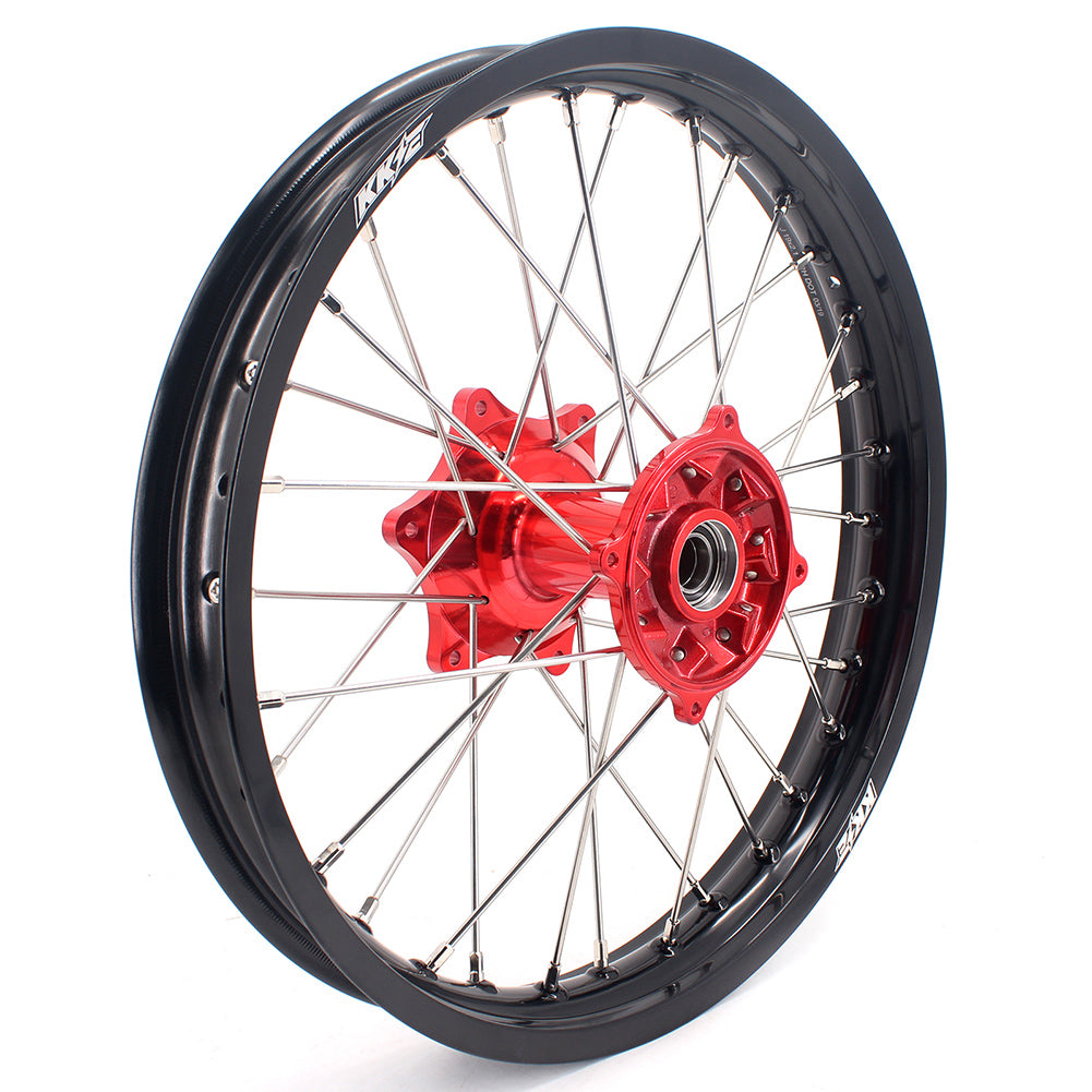 KKE 21 & 18 Casting Enduro Wheels for Honda CRF250R 04-13 CRF450R 02-12 Red