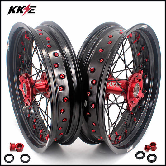 US Pre-order KKE 17 Inch Supermoto Wheels Fit for Honda CRF450L 2019-2021 CRF250R CRF450R 2024