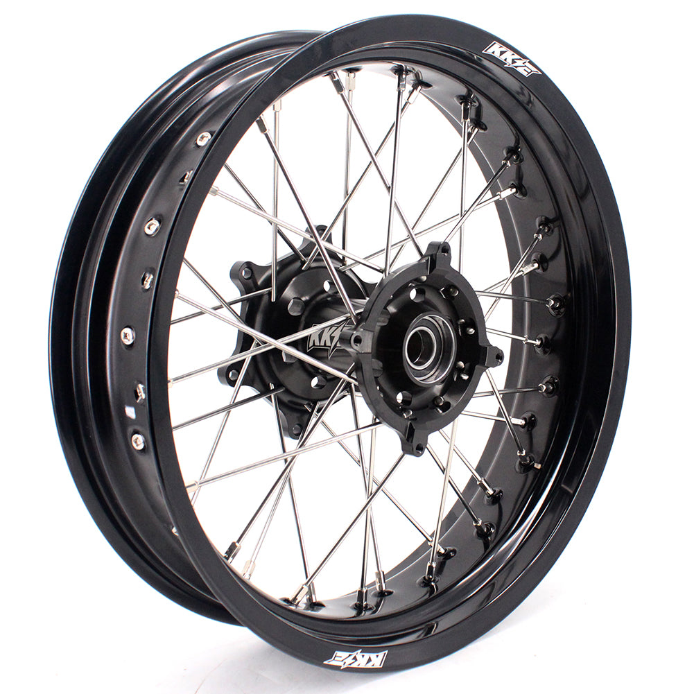 KKE 17 Inch Supermoto Rims for Honda CRF250R 04-13 CRF450R 02-12 Black
