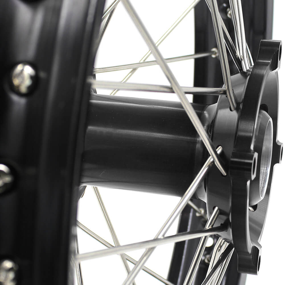 KKE 21 & 19 Wheels for HUSQVARNA TE TC FE FC SMR TXC 2000-2013 Black