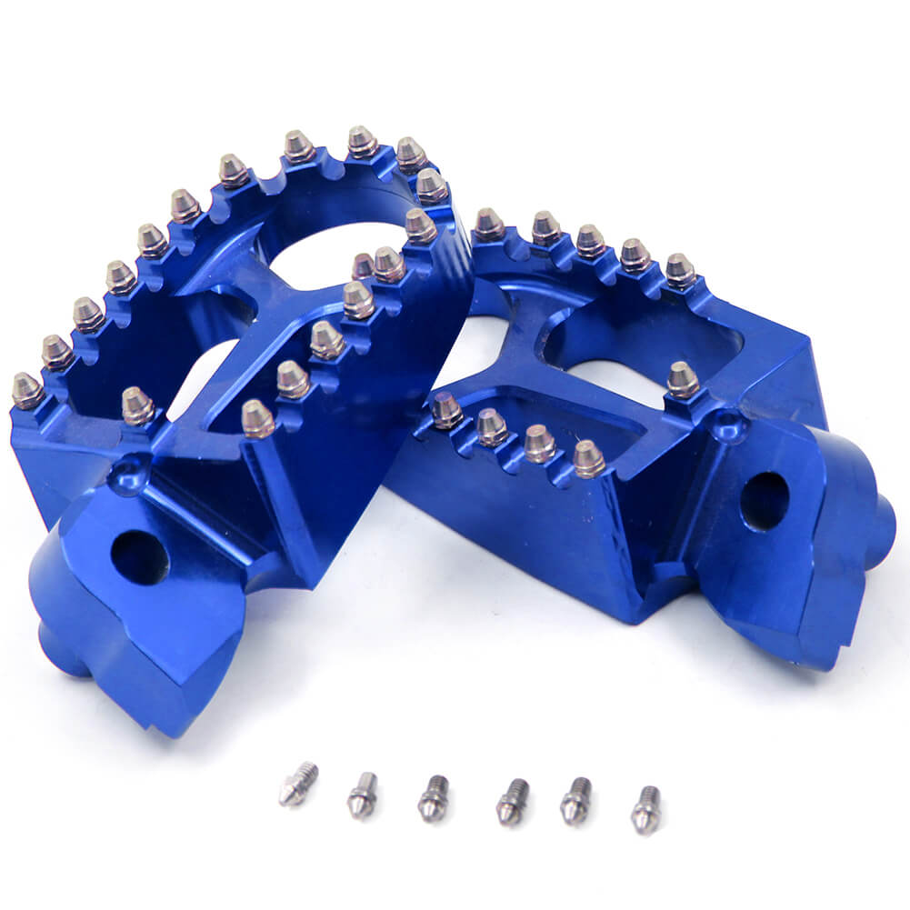 Black Aluminum Motorcycle Foot Pegs – Left & Right Pedals For Yamaha YZ85/YZ125/YZ250F/YZ450F