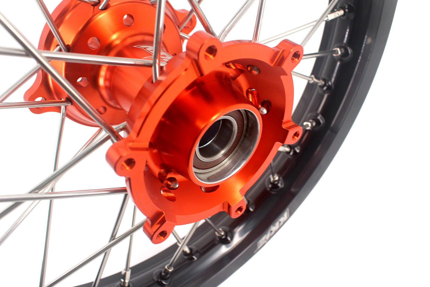 KKE 19" 16" Kid's Big Wheels GLM Rims For KTM SX 85 2021 2022 2023 2024 Orange Hub