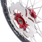 KKE 21/18 21/19 CNC MX Wheels Set For Honda XR400R 1996-2004 XR600R 1991-2000 Red&Black