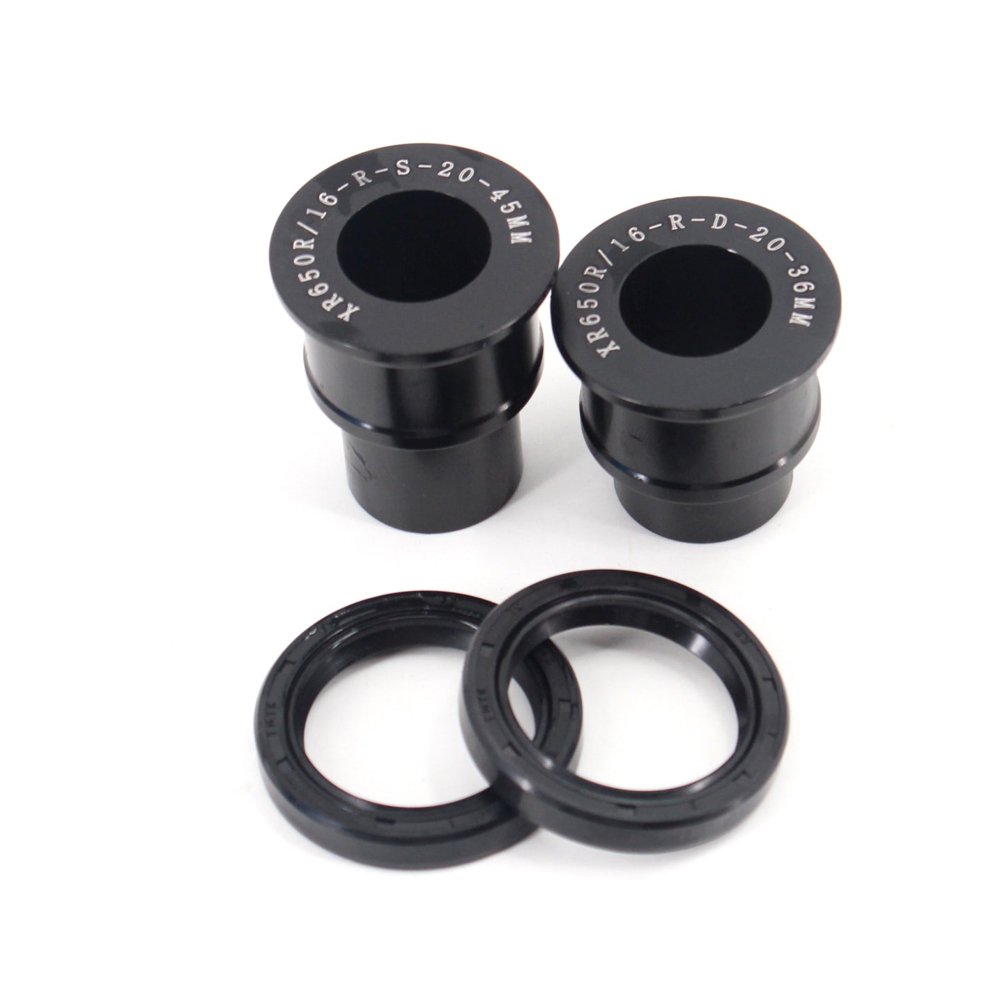 KKE Replacement Rear Black Spacers For HONDA XR650R Dirtbike 21/18 and 21/19 Wheels