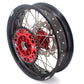 KKE 3.5 & 4.25 Cush Drive Supermoto Rims for HONDA CRF250R/450R 2002-2012 Red&Black With Disc&Sprocket