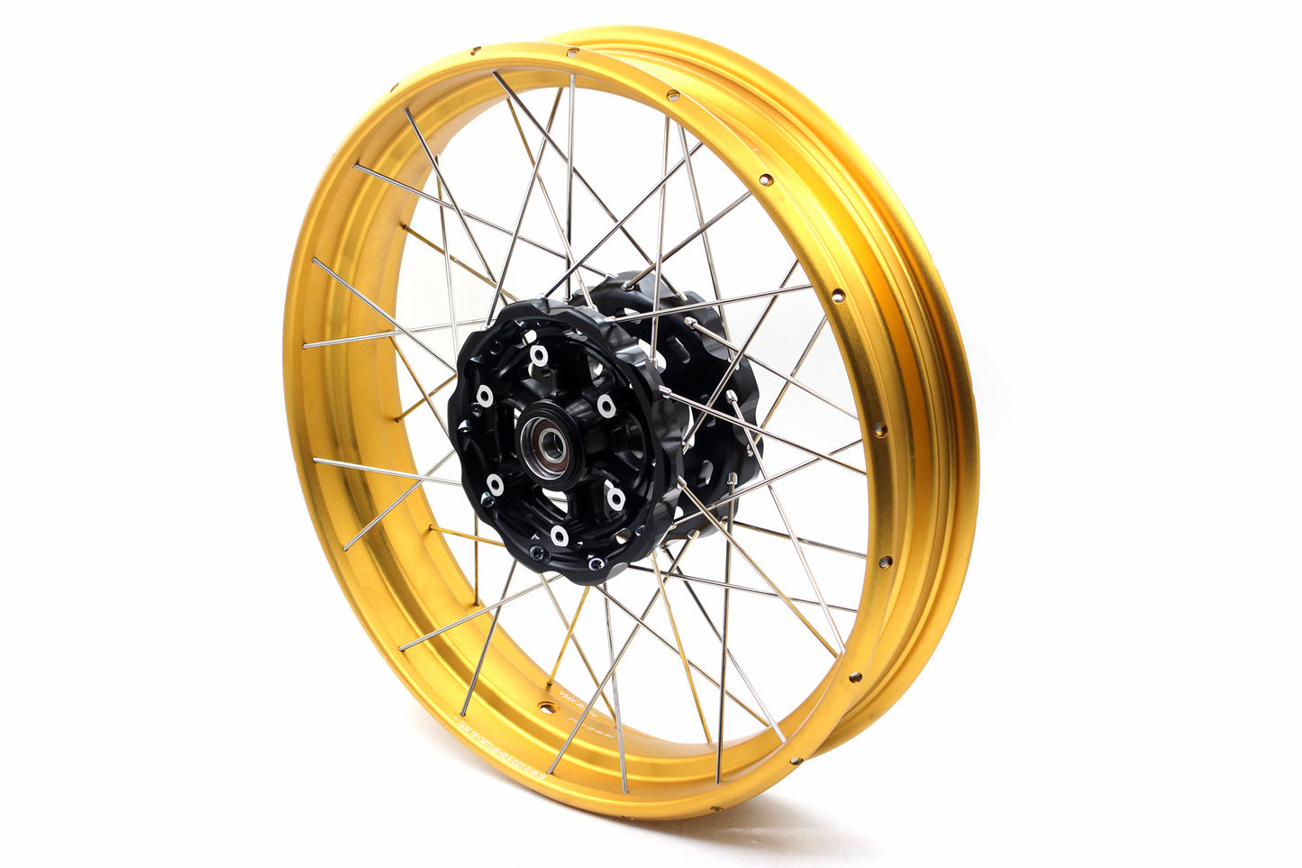 VMX 3.0*19 & 4.25*17 Tubeless Wheels Rims Fit for BMW F700GS 2012 - 2018 Gold Rims Black Hubs