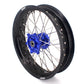 KKE 17 Inch Cush Drive Supermoto Wheels Fit Yamaha WR250F WR450F Blue