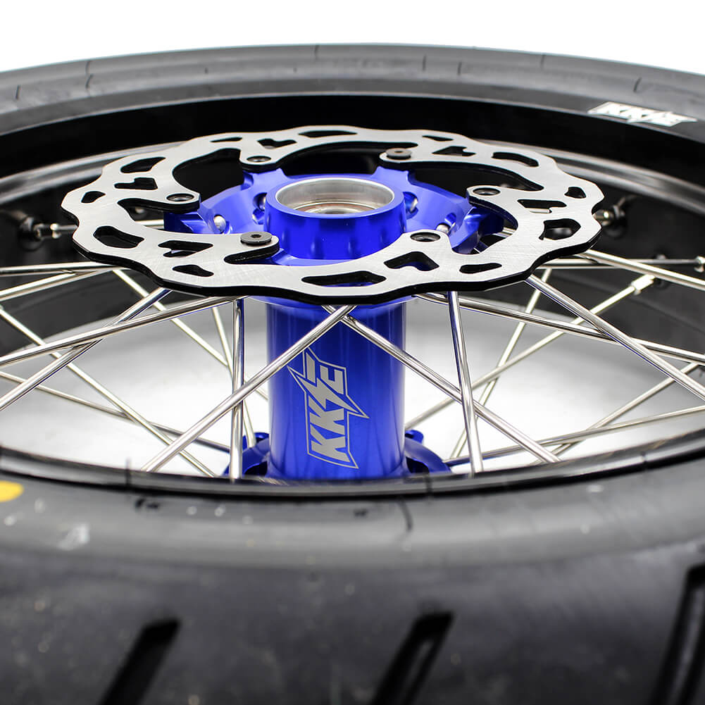 KKE 3.5/4.25*17inch Wheels Tires For 2003-2025 KTM SX SX-F XC EXC EXC-F Husqvarna Husaberg Blue & Black