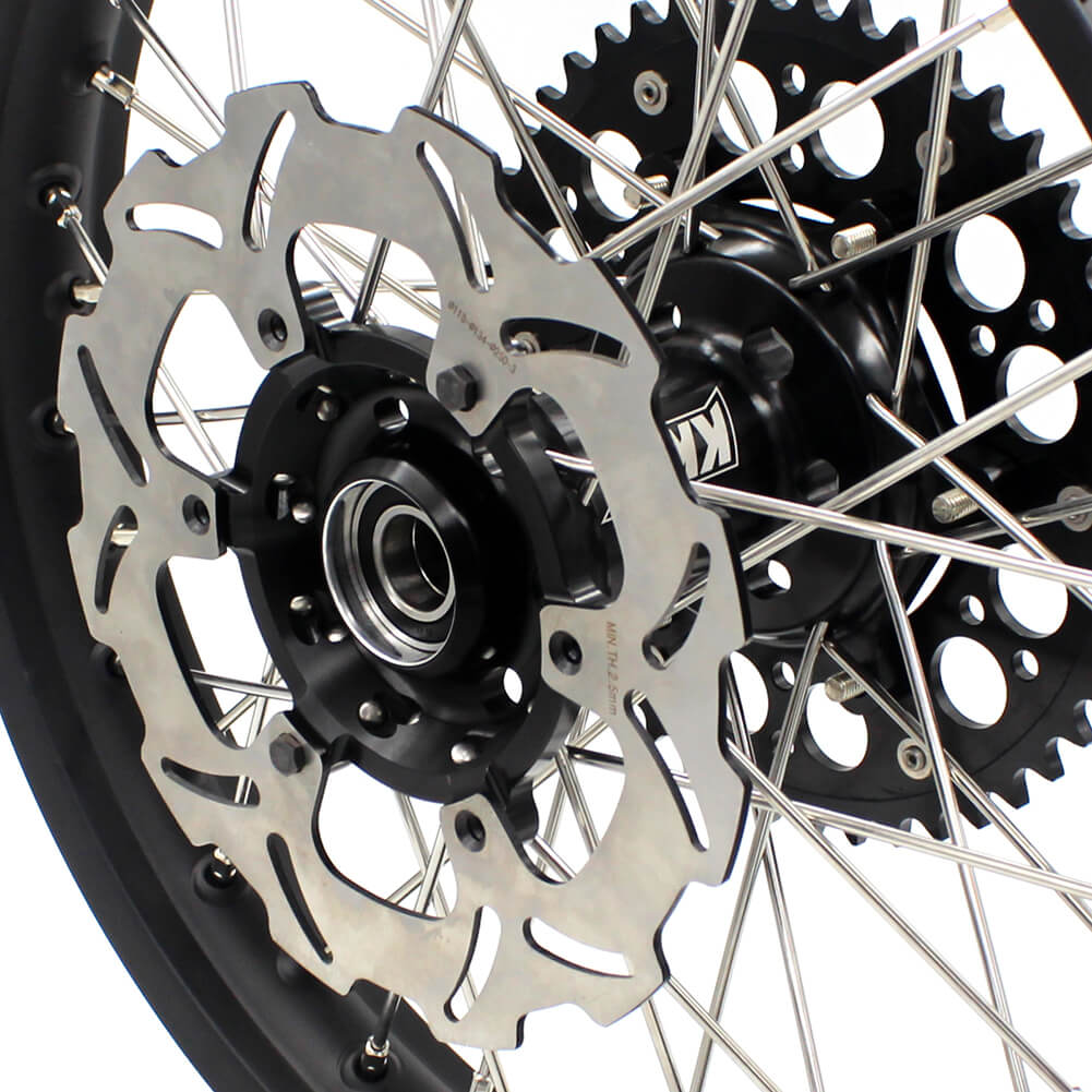 KKE 21/18 Enduro Off Road Wheels Rim Fit For SUZUKI DRZ400SM 2005-2024 Black Hub