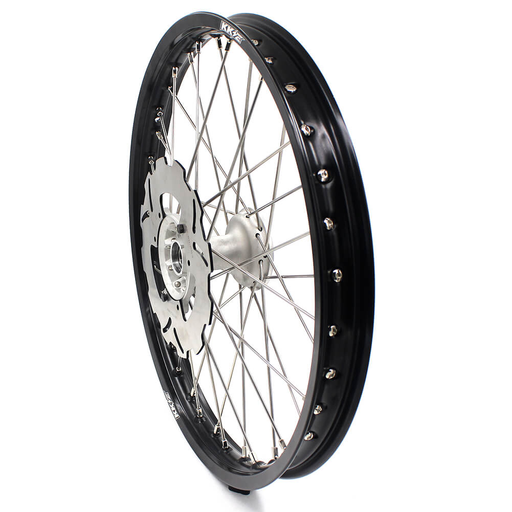 KKE 21" 19" MX Casting Alloy Wheels For HONDA CRF250R CRF450R CR125R CR250R 2002-2013 Silver&Black