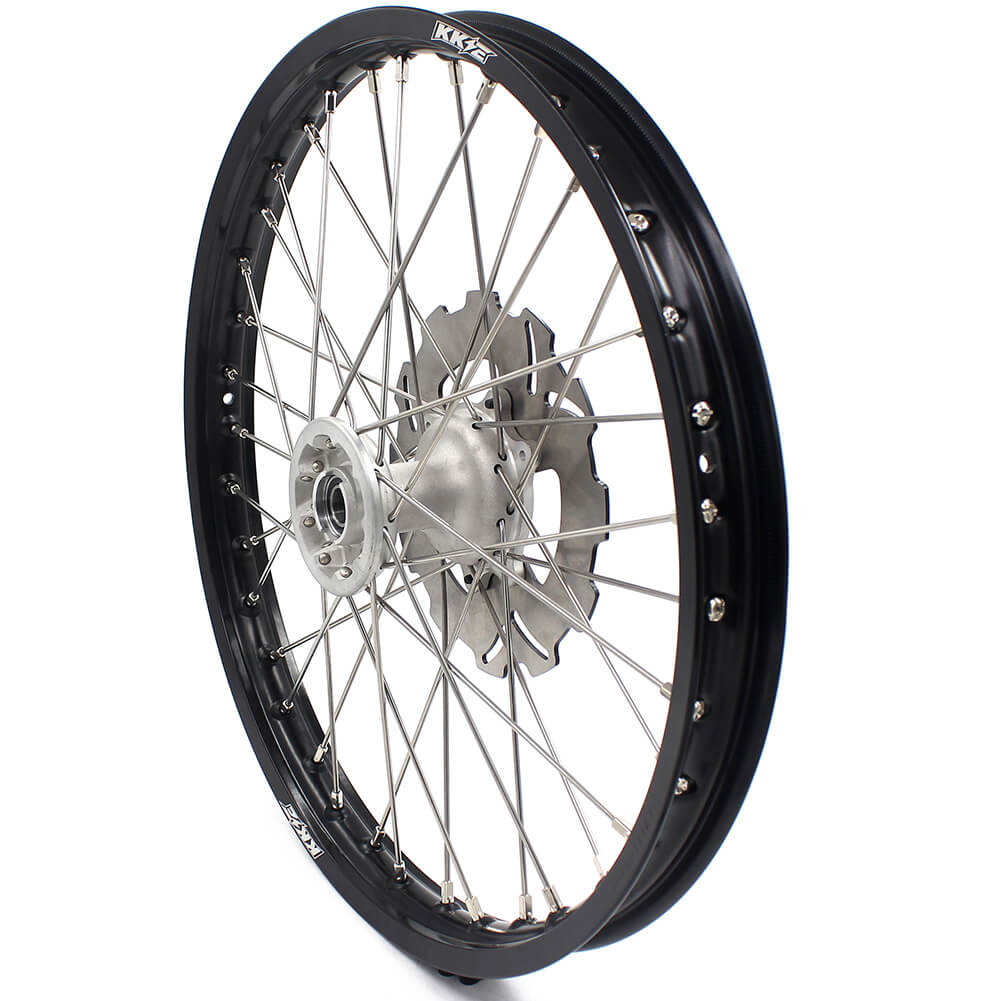 KKE 21" 19" MX Casting Alloy Wheels For HONDA CRF250R CRF450R CR125R CR250R 2002-2013 Silver&Black