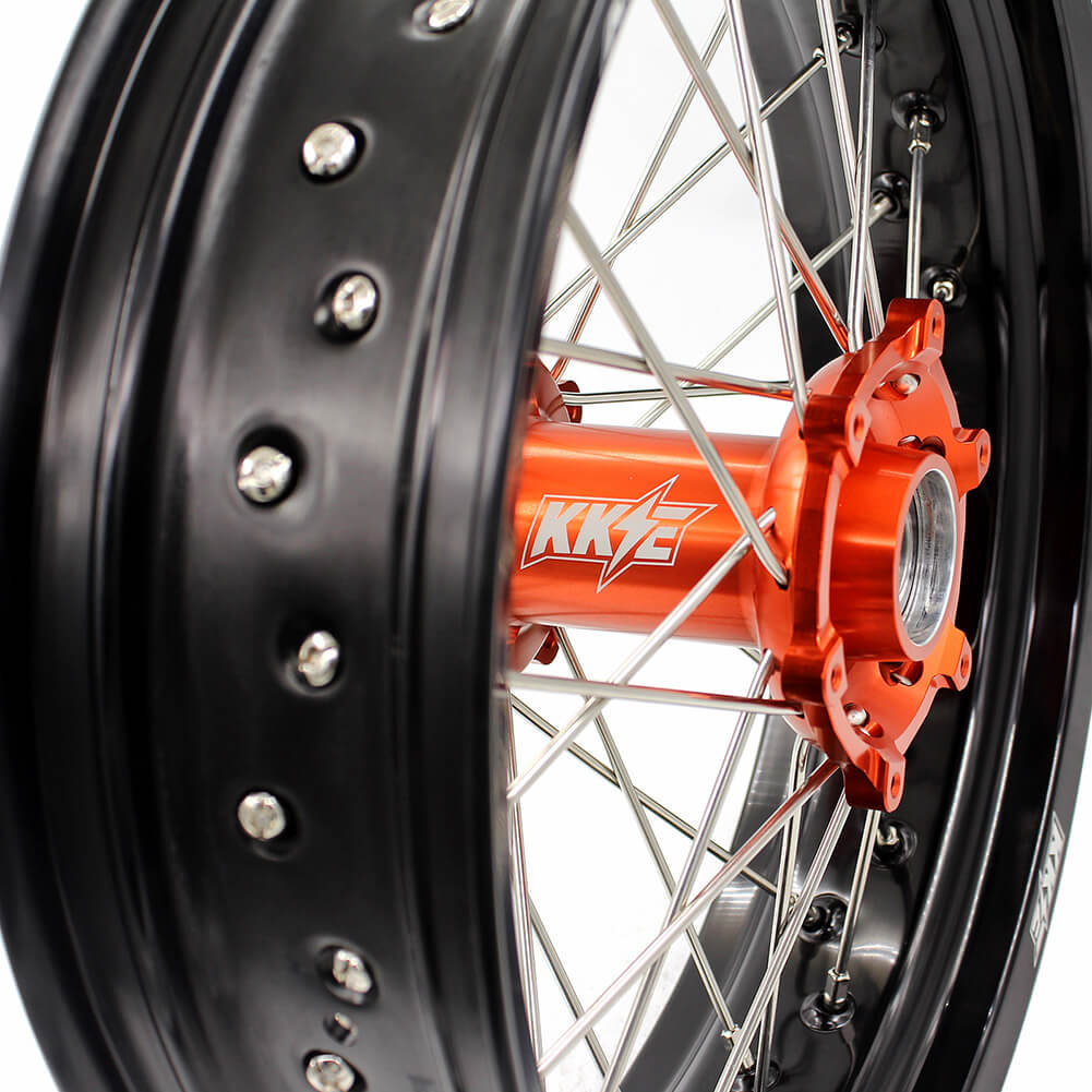 KKE 3.5/4.25 Supermoto Wheels for KTM EXC EXCF SX SXF XCW XCF 125-530 2003-2025