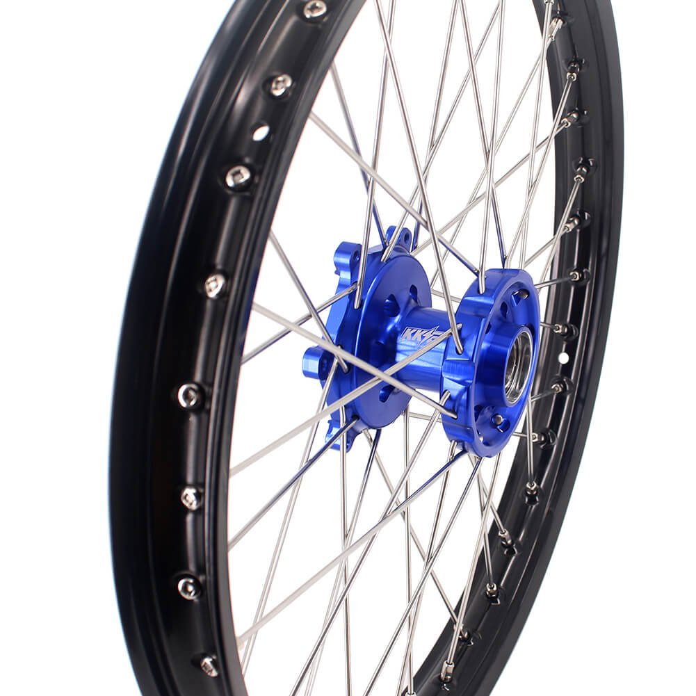 KKE 21"×1.6 Front Wheel For YAMAHA YZ250F YZ450F YZ125 YZ250 Blue Hub