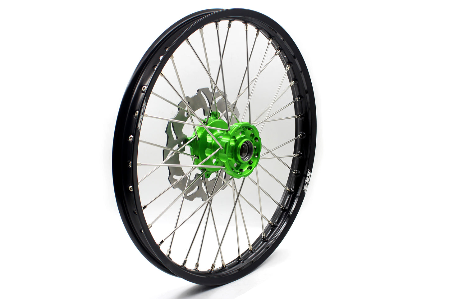 KKE 21/19 MX Spoked Wheels For KAWASAKI KX125 KX250 2003 2004 2005 Disc