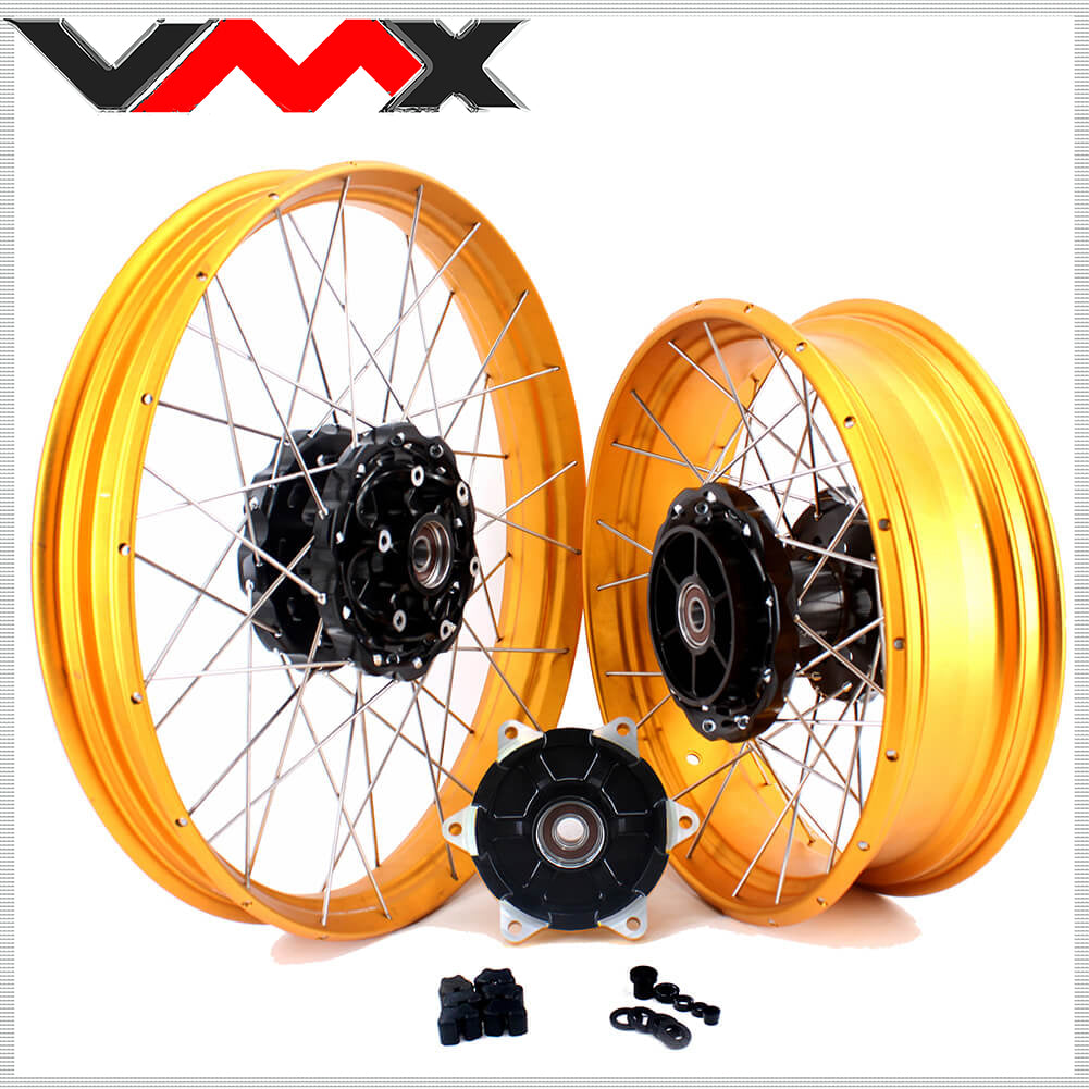 VMX Tubeless Wheels for BMW F800GS 2008-2020 Black Hubs – KKE Racing