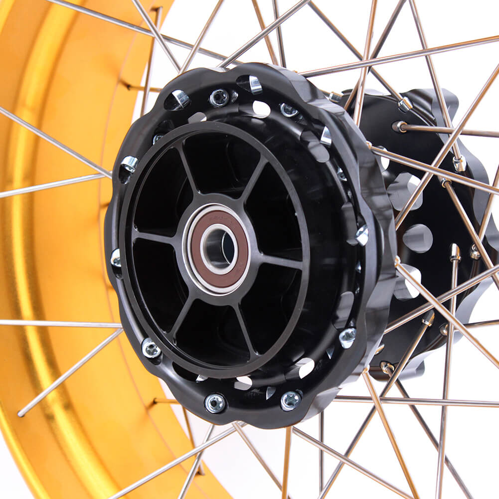 VMX-Racing Tubeless Gold Rims Compatible with BMW F800GS / F800GS Adventure 2008-2020 2.15*21inch & 4.25*17inch Rims