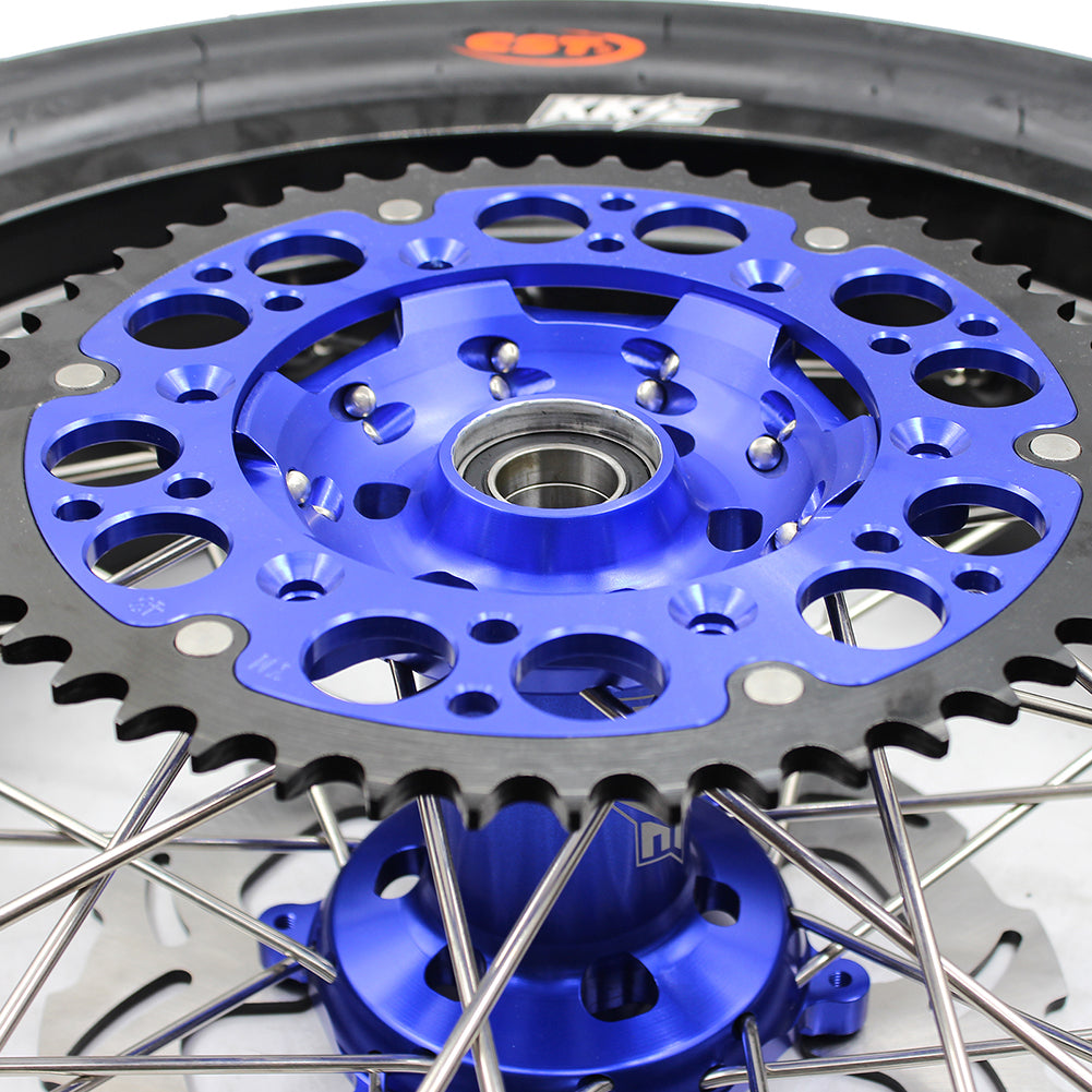 KKE 3.5/4.25*17inch Supermoto Wheels For YAMAHA YZ125 YZ250 YZ450FX YZ250F YZ450F Tires