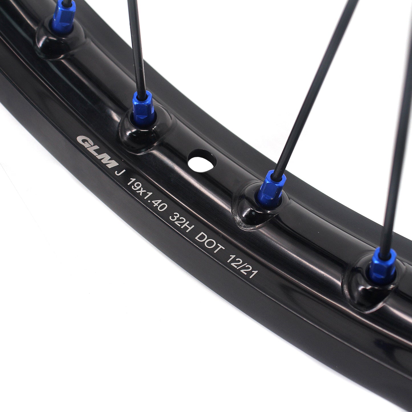 KKE Factory Stock KKE 1.6*19" & 1.85*16" Electric Dirtbike Wheels Rim For Sur Ron Light Bee-X 2019-2025 Blue Nipples