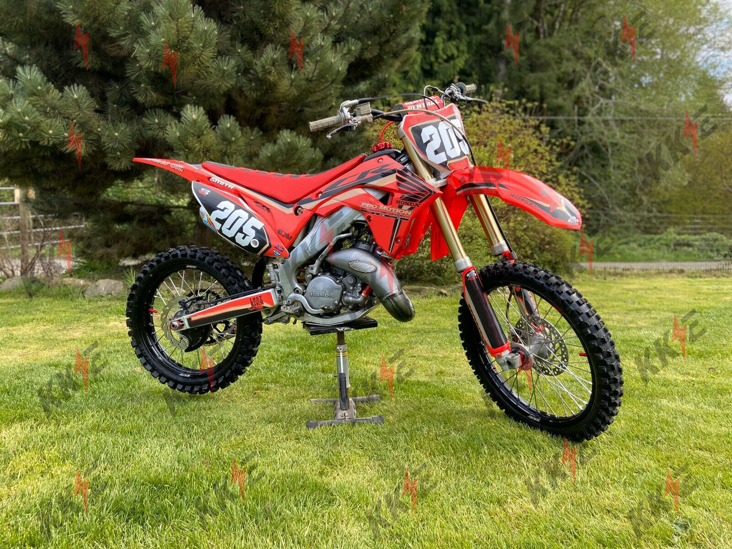 KKE 21" 19" MX Casting Alloy Wheels For HONDA CRF250R CRF450R CR125R CR250R 2002-2013 Silver&Black