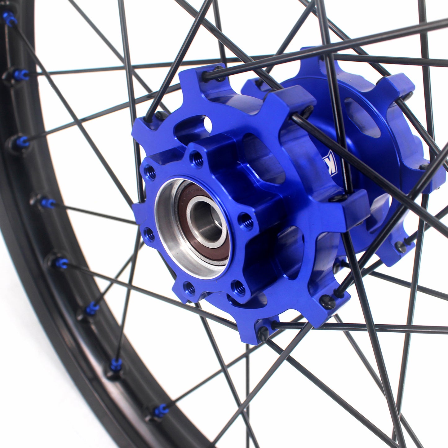 KKE Factory Stock 1.6*21" & 1.85*18" Electric Dirtbike Wheels Rim For SurRon Light Bee-X 2019-2024 Blue Nipples