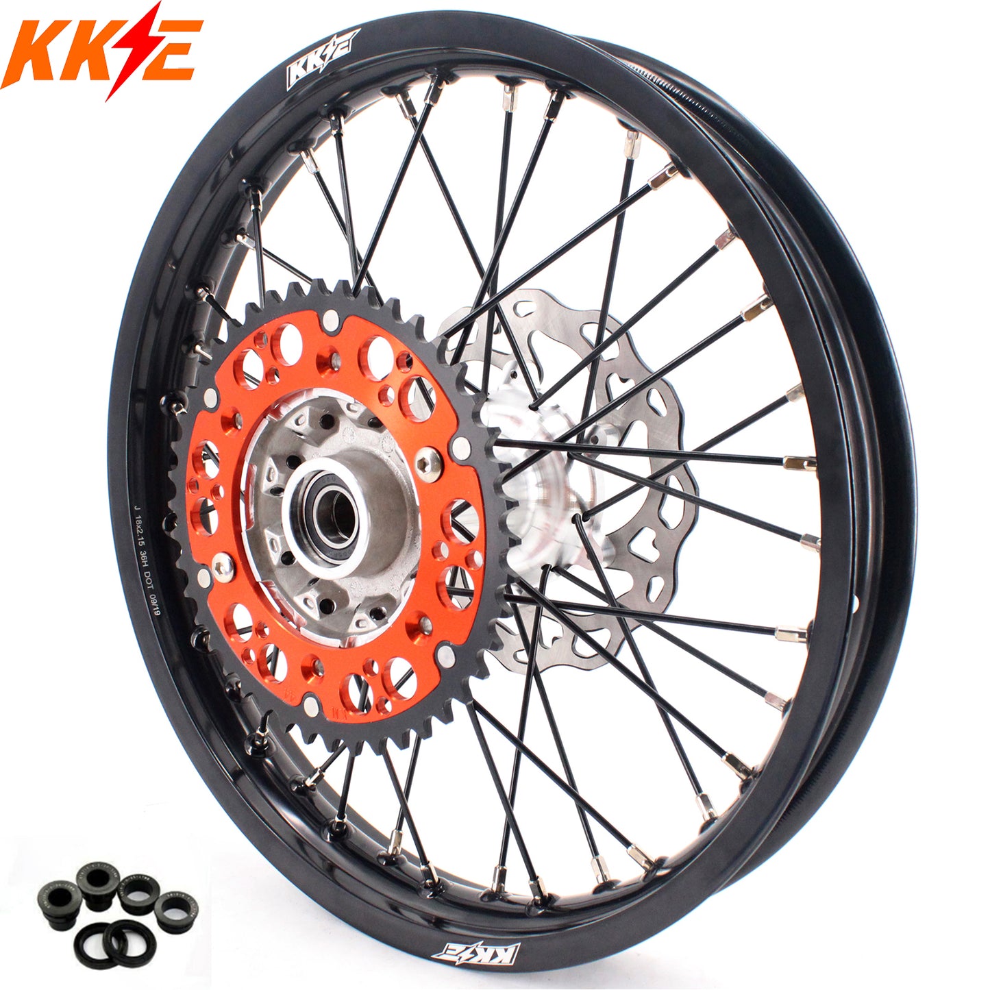 KKE 18×2.15 New Generation Cast Rear Wheel Rim For KTM SX SX-F XCW EXC EXC-F EXC-W 2003-2024