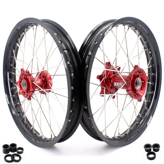 KKE 1.85*19 & 2.15*19 Flat Track Wheels For HONDA CRF250R 04-13 CRF450R 02-12